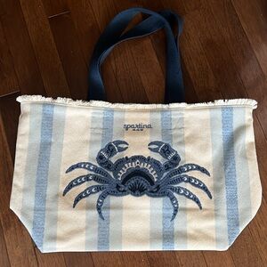 Spartina 449 Beach Tote Blue Crab